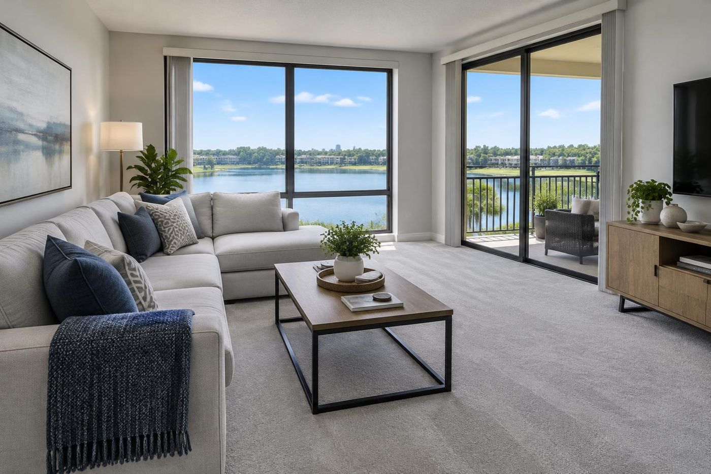 Carpet cleaning in Altamonte Springs, FL — freshly cleaned carpet in a Altamonte Springs home by Edwin's Carpet Cleaning