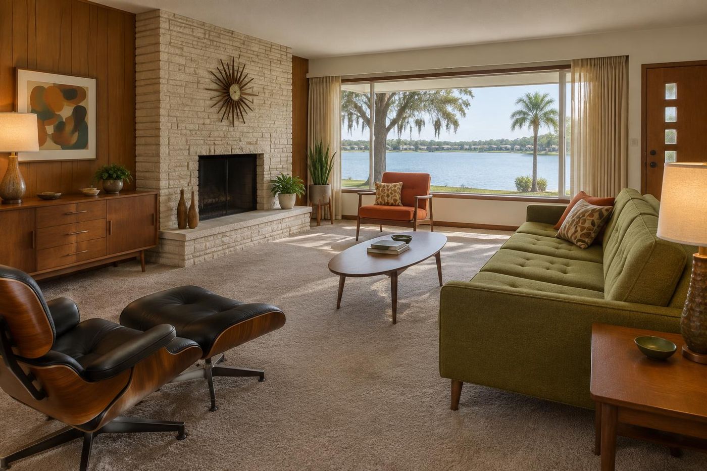 Carpet cleaning in Casselberry, FL — freshly cleaned carpet in a Casselberry home by Edwin's Carpet Cleaning