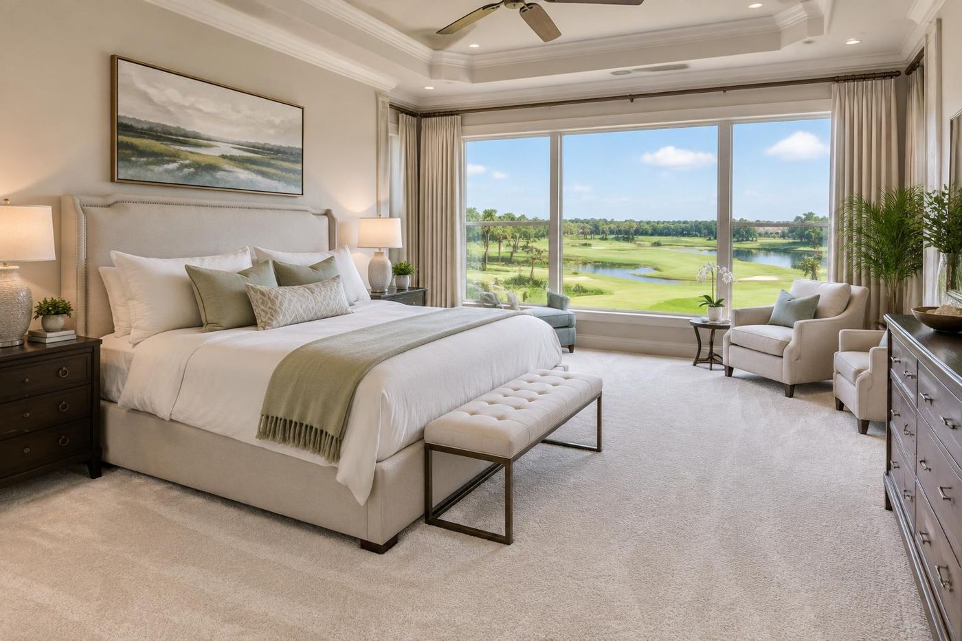 Carpet cleaning in Heathrow, FL — freshly cleaned carpet in a Heathrow home by Edwin's Carpet Cleaning